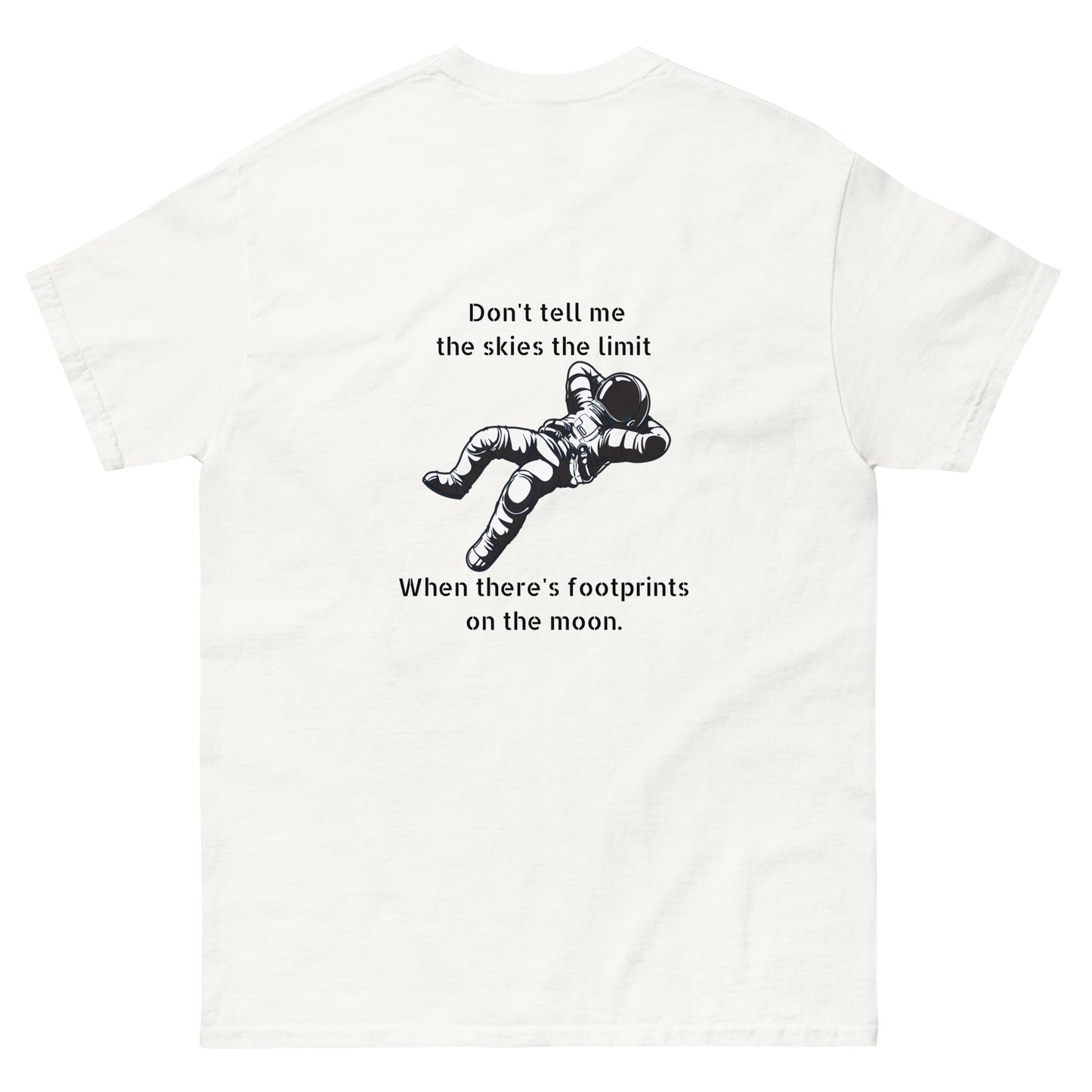 Unisex Footprints On The Moon T-Shirt
