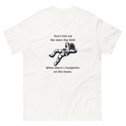 Unisex Footprints On The Moon T-Shirt