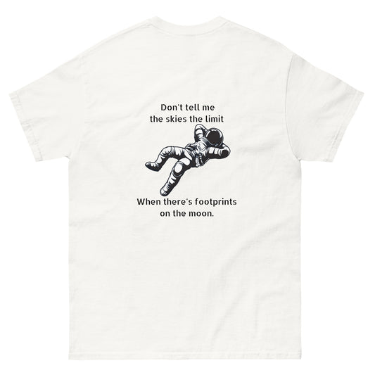 Unisex Footprints On The Moon T-Shirt